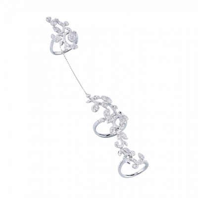 Кольцо Ralfdiamonds 2,95 ct Round Cut Diamonds Two Finger