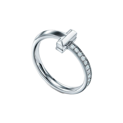 Кольцо Tiffany & Co T1 Ring in White Gold with Diamonds