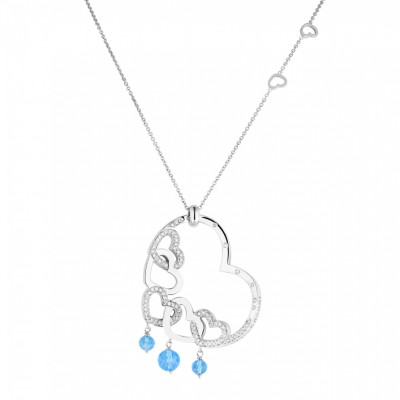Подвеска Pasquale Bruni Amore White Gold & Diamonds & Topaz