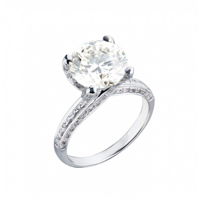 Кольцо No name 4,60 ct N/VS2 Round Cut Brilliant