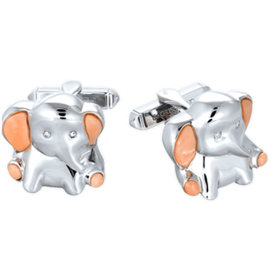Запонки de Grisogono Animals Elephants White Gold