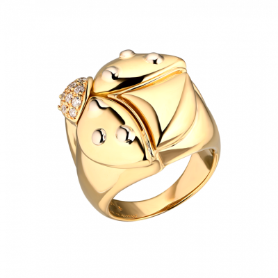 Кольцо de Grisogono Coccinelle Collection Diamonds & Yellow Gold