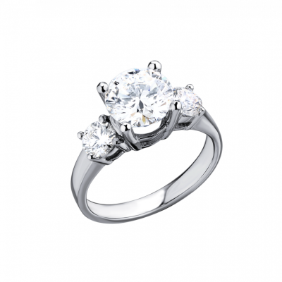 Кольцо No name 2,06 сt F/VVS2 Round Cut Diamond МГУ