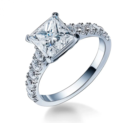 Кольцо GIA 2,05 ct F/VVS1 Square Cut Diamond