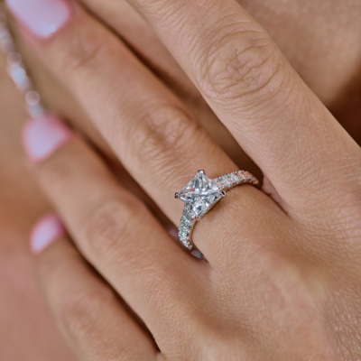Кольцо GIA 2,05 ct F/VVS1 Square Cut Diamond