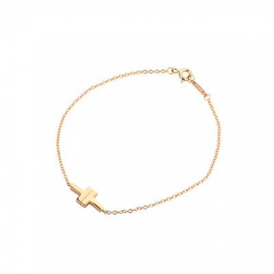 Браслет Tiffany & Co Double T Rose Gold Bracelet