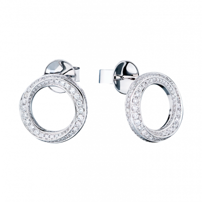 Серьги Graff SPIRAL DIAMONDS STUD EARRINGS