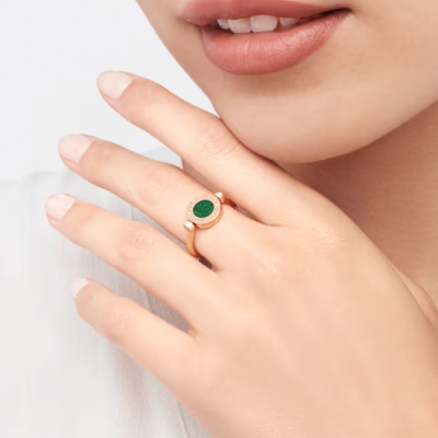 Кольцо Bvlgari  Diamonds & Jade Ring