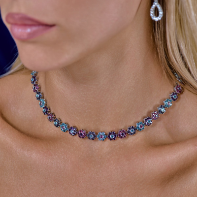 Колье Pasquale Bruni MULTICOLOR GEMSTONES FLOWERS Necklace