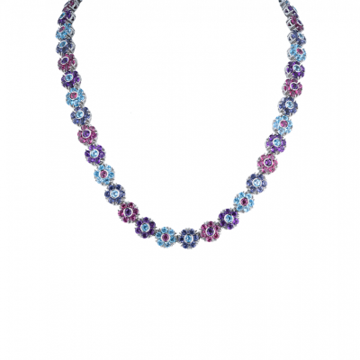 Колье Pasquale Bruni MULTICOLOR GEMSTONES FLOWERS Necklace
