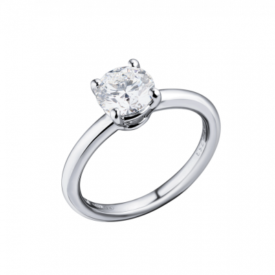 Кольцо Mercury 1.03 ct E/VVS2 Round Cut White Gold GIA