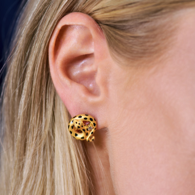 Серьги Carrera y Carrera Yellow Gold & Diamond & Enamel Snake