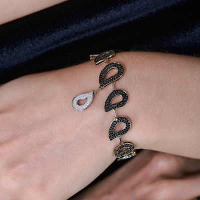 Браслет Gavello RINALDO Black &White Diamonds