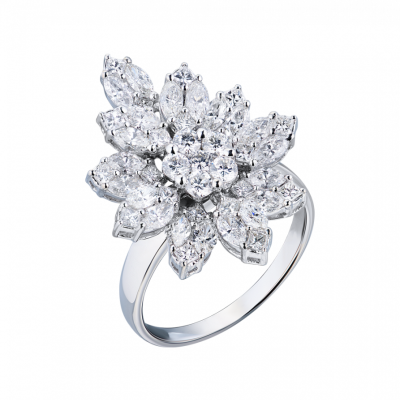Кольцо No name 4,69 ct Multishape Cut Diamonds