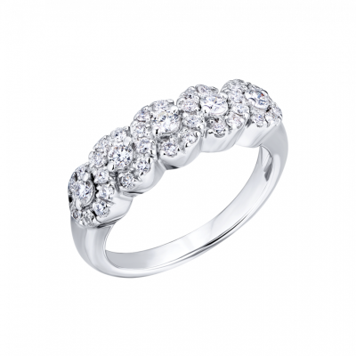 Кольцо No name 0,48 ct Round Cut Diamonds & White Gold