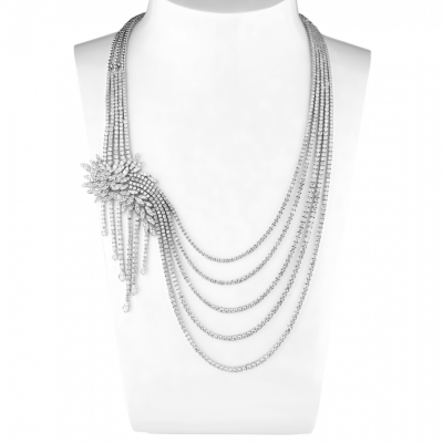 Колье No name 29,70 ct Round Cut Diamonds & White Gold