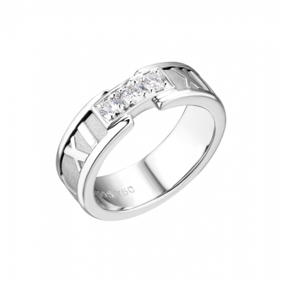 Кольцо Tiffany & Co Atlas White Gold Diamonds