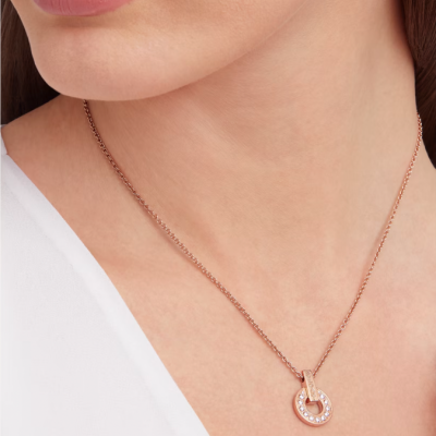 Подвеска Bvlgari  Rose Gold & Diamonds