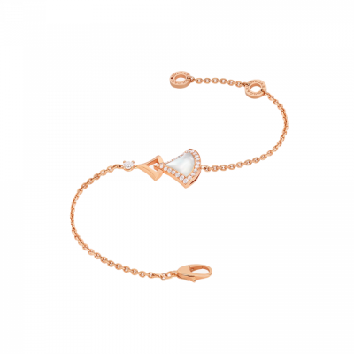 Браслет Bvlgari Diva's Dream Rose Gold & Mother of Pearl & Diamonds (Size M-L)