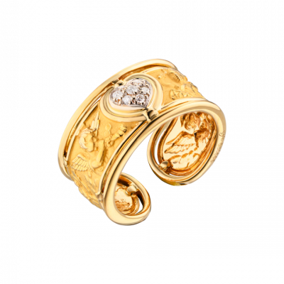 Кольцо Carrera y Carrera Angelitos Ronda Yellow Gold & Diamonds