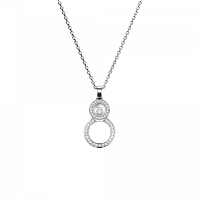 Подвеска Chopard Happy Diamonds 8 White Gold & Diamonds
