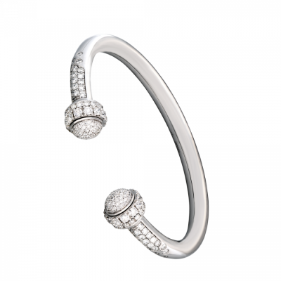 Браслет Piaget Possession White Gold Diamond Open Bangle Bracelet