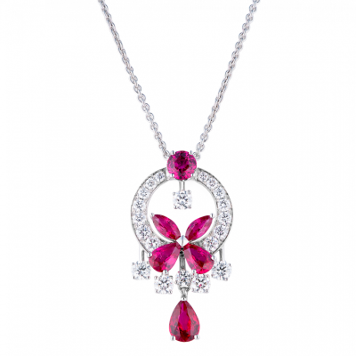 Подвеска Graff Classic Butterfly Ruby & Diamond