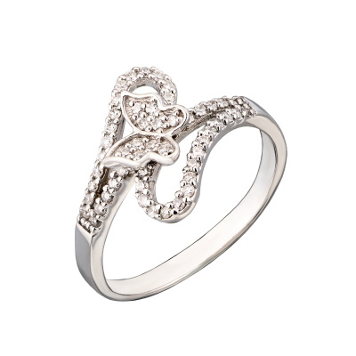 Кольцо No name Round Cut Diamonds & White Gold