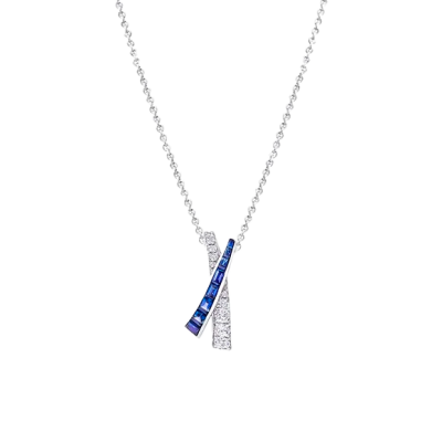 Подвеска Graff Sapphire & Diamond Kiss Pendant