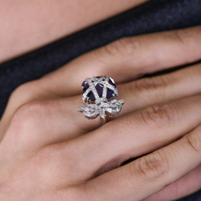 Кольцо Vasily Konovalenko Charming Diamonds 0,86 ct & 10,52 ct Amethyst