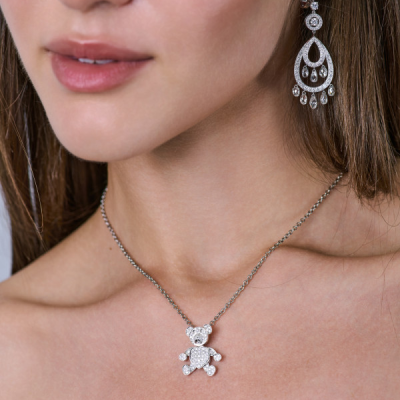 Подвеска Pomellato Orsetto White Gold Diamonds