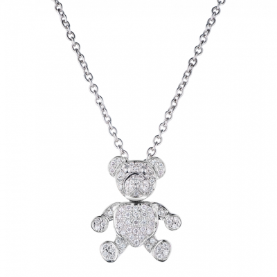 Подвеска Pomellato Orsetto White Gold Diamonds