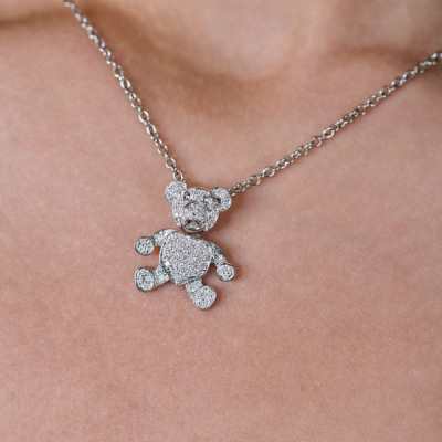 Подвеска Pomellato Orsetto White Gold Diamonds