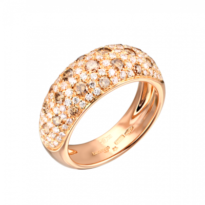 Кольцо Leo Piззo Rose Gold & 1.24 ct Diamonds