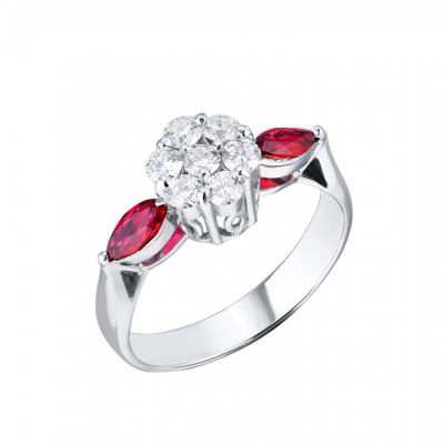 Кольцо No name Diamonds & White Gold