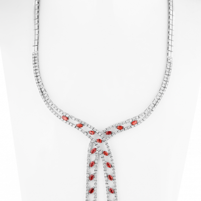 Колье No name 2.90 ct Diamonds & White Gold