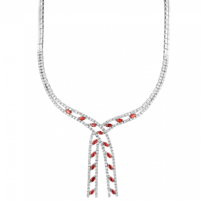 Колье No name 2.90 ct Diamonds & White Gold