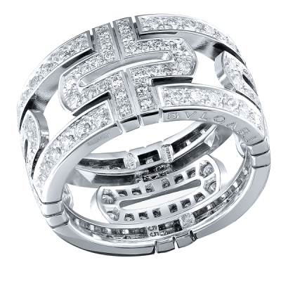 Кольцо Bvlgari Parentesi White Gold & Diamonds