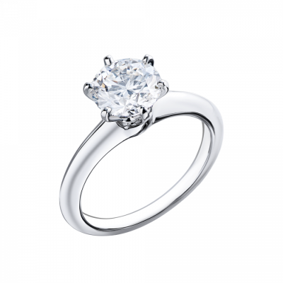Кольцо Tiffany & Co Round Brilliant 1,52 ct F/VVS1 Platinum