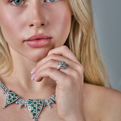 Кольцо Cartier White Gold Diamant Legers