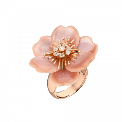 Кольцо No name в стиле Van Cleef & Arpels ‘Rose de Noel’