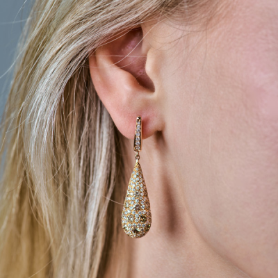 Серьги Leo Piззo Rose Gold & 3.20 ct Diamonds