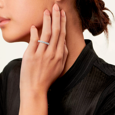 Кольцо Tiffany & Co Forever in Platinum with a Full Circle of Diamonds, 3 mm Wide