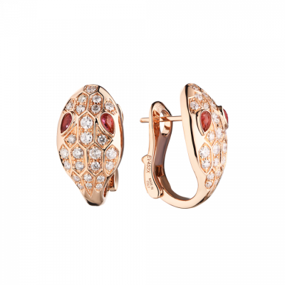 Серьги No name в стиле Bvlgari Serpenti