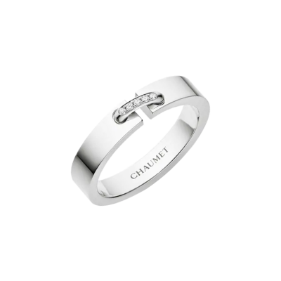 Кольцо Chaumet Liens Évidence wedding band White gold, diamonds, 4mm