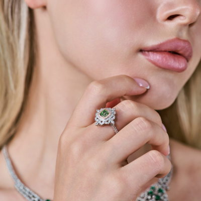 Кольцо Ralfdiamonds Трансформер 1,02 ct Fancy Brownish Greenish Yellow/SI1 & White Multishape Cut Diamonds