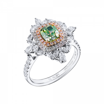 Кольцо Ralfdiamonds Трансформер 1,02 ct Fancy Brownish Greenish Yellow/SI1 & White Multishape Cut Diamonds