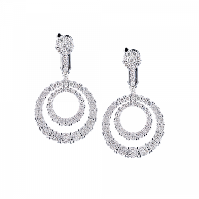 Серьги Ralfdiamonds 3.50 сt Round Cut Diamonds