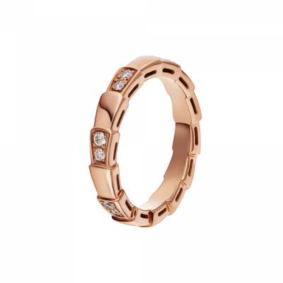 Кольцо Bvlgari Serpenti Viper Rose Gold & Diamonds (SIZE 51, 55)