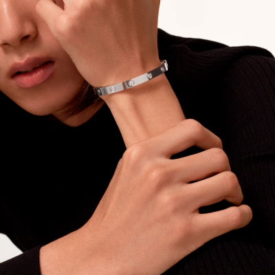Браслет Cartier Vintage Love 10 Diamonds White Gold Classic Model (SIZE 18)